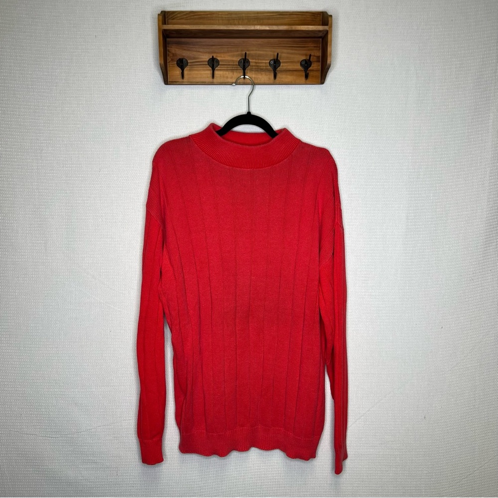 Woolrich‎ | Red Salmon Colored Sweater Crewneck Large